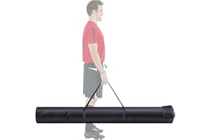 Dansydaisy Corner Flag Storage Bag for Coaching Stick Agility Poles Bag Oxford Slalom Pole Storage Agile Rod Package Guard Flag Field Hockey Lacrosse Effortless Holder for 16 Poles 6ft x 7inch