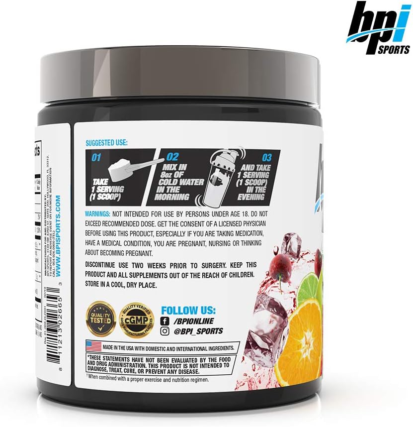BPI Sports CLA + Carnitine – Conjugated Linoleic Acid – Weight Loss Formula – Metabolism, Performance, Lean Muscle – Caffeine Free – For Men & Women – Fruit Punch – 50 servings – 12.34 oz: Health & Personal Care