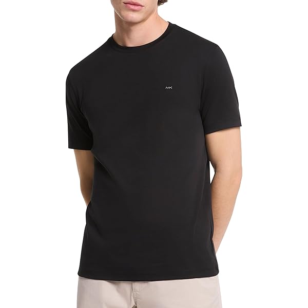 Michael Kors Men's Liquid Jersey MK V-Neck T-Shirt, Chambray