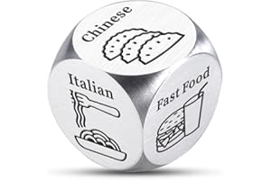 Food Decision Dice, Christmas Stocking Stuffers for Teen Girls 16-18, Santa Swap Gift Exchange Dice, Dinner Dices, Christmas 