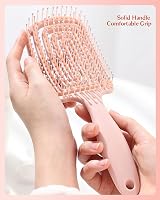 Yikki 2Pack Detangle Hair Brush for Women Wet & Dry Pink Purple view 6