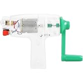 753 Hand Crank Generator,6.3V, 0.3A Hand Crank Driven Electricity Generator Mechanical Emergency Power Supply for Classroom Physics Teaching Demonstrations
