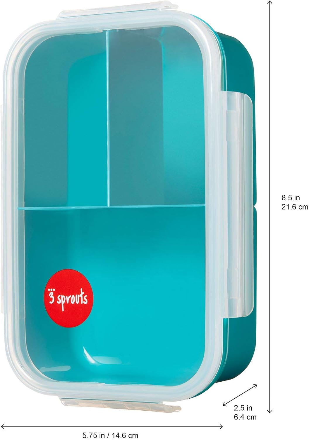 3 Sprouts Kids Bento Lunch Box with Compartments, Ideal for School Lunches with 3 Compartments, Snack Box for Kids - Image 4