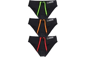 SEXY CODE 1701 Men's Athletic Swim Briefs Compression Fit Quick Dry Training Swimsuit with Drawstring for Swimming and Racing