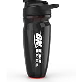 Optimum Nutrition Opti-Lock Shaker Bottle, Leak Proof, 23 Oz, Black | Opti-Lock Shaker Bottle, 700 mL Capacity, Leak-Proof Seal, Secure Lid, Flip Cap, Snap-Fit Agitator, BPA &amp; DEHP Free,