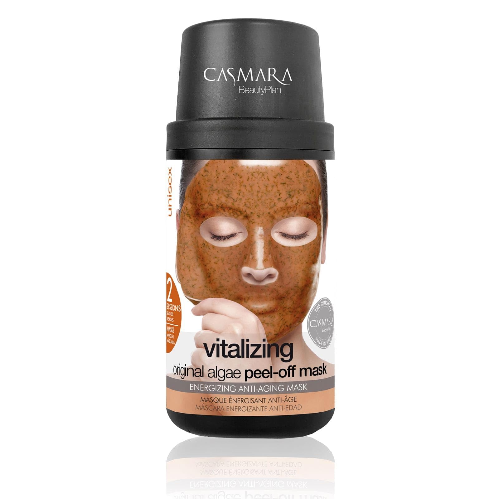 Skin Care Casmara Vitalizing Mask Kit Especially for Skin with Visible Signs of Fatigue and Stress - 2 Mask + 1 Ampoule 4 Ml ENERGIZING & ANTI-AGING