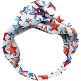 Spoontiques - Headband - Printed Fabric Hair Bands - Knotted Hair Band for Everyday Use - Americana