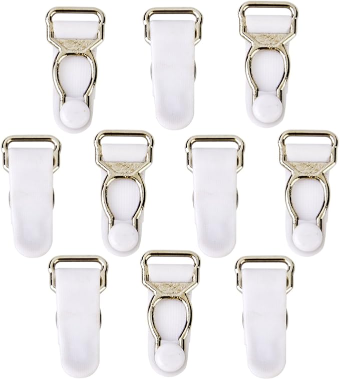 IPOTCH 10pcs Corset Garter Garters Suspender Hooks Hosiery Clips From