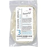 PremiumCraft Square Braid Cotton Candle Wick - #3