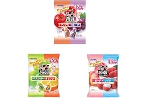 Konjac Jelly Assortment 8.5oz 3Types Japanese Pouch Jelly Orihiroplandu Ninjapo
