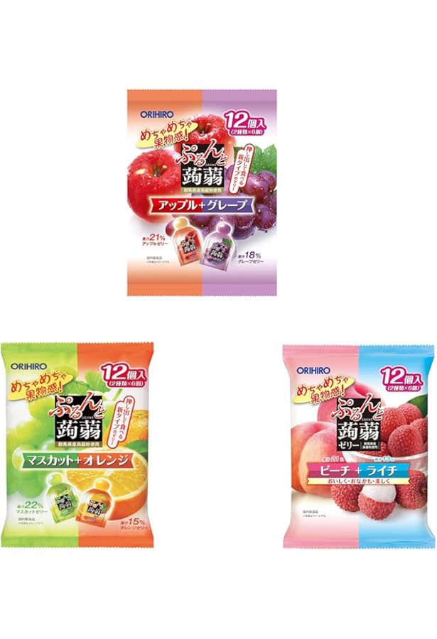 Amazon.com : Konjac jelly Assortment 4.1oz 7pcs Japanese Pouch