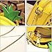 MILATA Fruit Pineapple Shaped Women Pu Leather Clutch Purse Cross Body Bag (yellow)