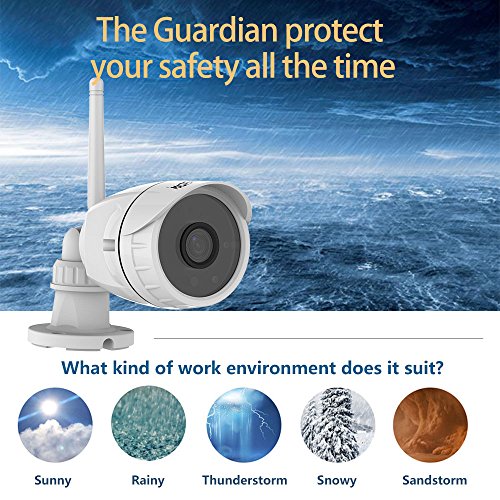 WiFi IP Camera Outdoor, VStarcam 1080P Waterproof Wireless Surveillance Camera, IR LED Motion Detection Security CCTV Camera with Cloud Service