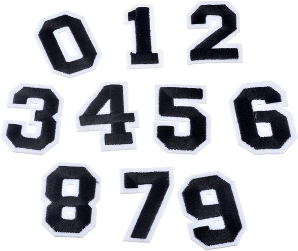 Partyfareast Number/Letter Set Patches Applique Embroidery Iron On Badge DIY