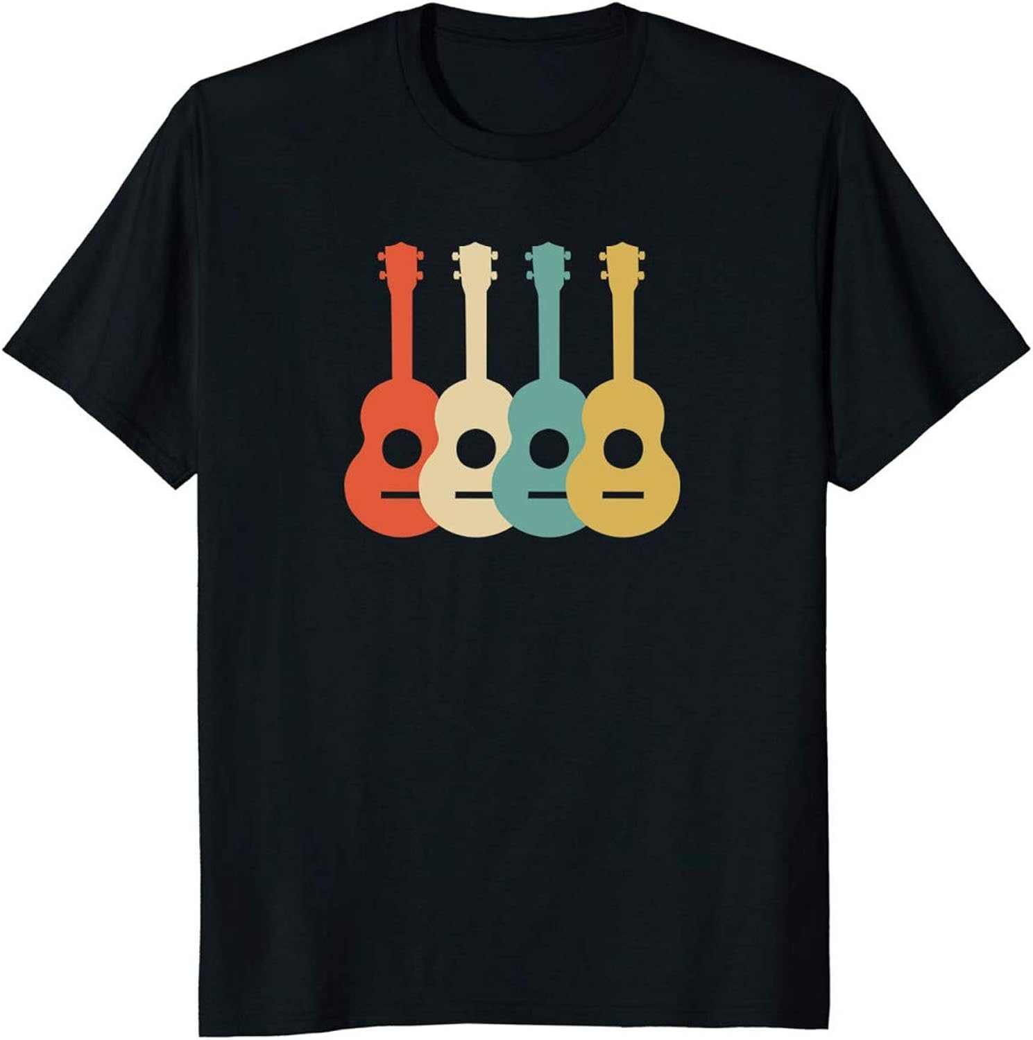 Men's Ukulele Vintage Retro!Clothing! Art Ukulele Uke Music T Shirt