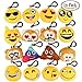 Dreampark Emoticon Keychain Mini Cute Plush Valentine's Day Gifts/Birthday Party Supplies Favors, Emoticon Key Chain Toy Kids Carnival Prizes, 2