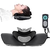 Multi-Functional Cervical Traction Device, Electric Neck Stretcher with Dynamic Neck Stretching, 3 Modes Electrotherapy and Hyperthermia to Relieve Neck Pain, 104 to 122℉(40 to 50℃), Easy to Use