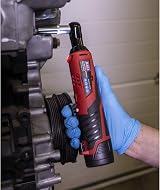Sealey 12V SV12 3/8 Inch Sq Drive Cordless Ratchet Kit CP1202KIT Red/Black view 4