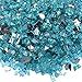 Onlyfire Fire Glass for Natural or Propane Fire Pit, Fireplace, or Gas Log Sets, 10-Pound, 1/4-Inch, Reflective Caribbean Blue
