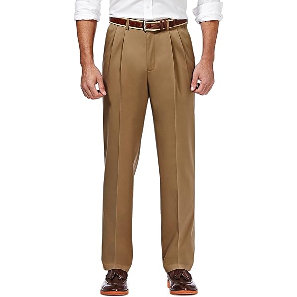 white christmas dresses Big & Tall J.M. Haggar Dress Pant - Sharkskin main image 1