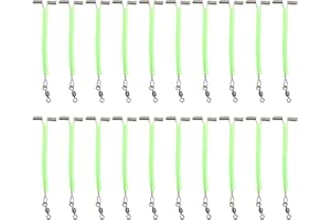 20Pcs/Set Tube Fishing Rigs with Rolling Swivels T-Shape Balance 3 Way Arm Connector Fishing Line Making Tackle