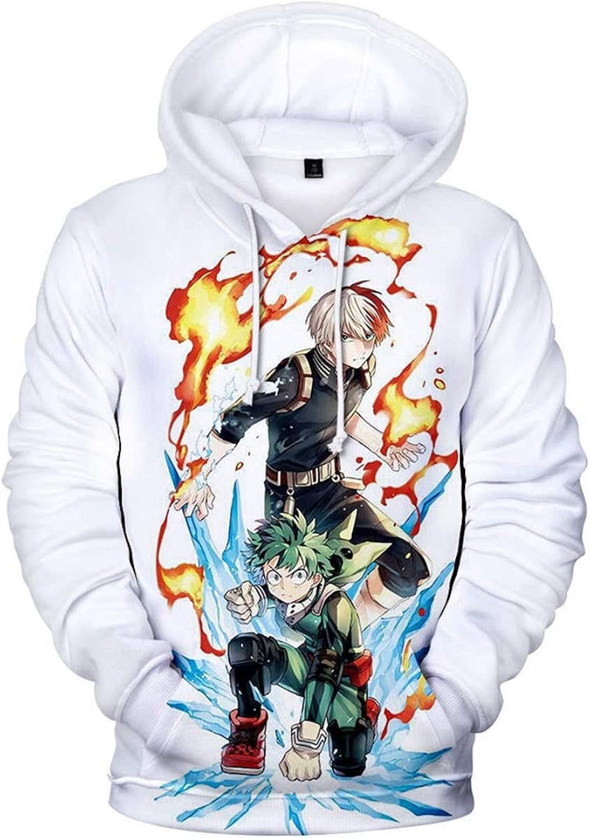 Mzshubao My Hero Academia HoodiesMen 3D Print Hoodies