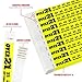 500 WristCo Over 21 Neon Yellow Tyvek Wristbands for Events - ¾” x 10” - Waterproof Recyclable Comfortable Tear Resistant Paper Bracelets Wrist Bands for Concerts Festivals Admission Party