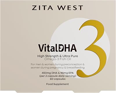 Zita West Vital DHA with Omega 3 for Fertility, Pregnancy and Breastfeeding 60