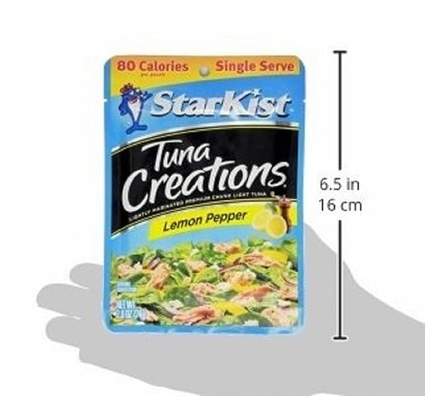 STARKIST TUNA CREATIONS, LEMON PEPPER, SINGLE SERVE 2.6-OUNCE POUCH