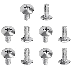 MroMax 10Pcs M4 x 10mm Truss Head Phillips Machine