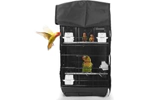 ASOCEA Bird Cage Covers for Night Breathable Material Good Night Cover Parrot Cage Cover Bird Seed Catcher for Small Animal P