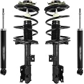 COMPLETESTRUTS - Front Complete Strut Assemblies with Coil Springs and Rear Shock Absorbers Replacement for 2003-2008 Infiniti FX35 - Set of 4