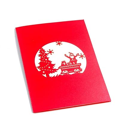Pixnor 3d Pop Up Biglietti Di Natale Handmade Christmas Eve