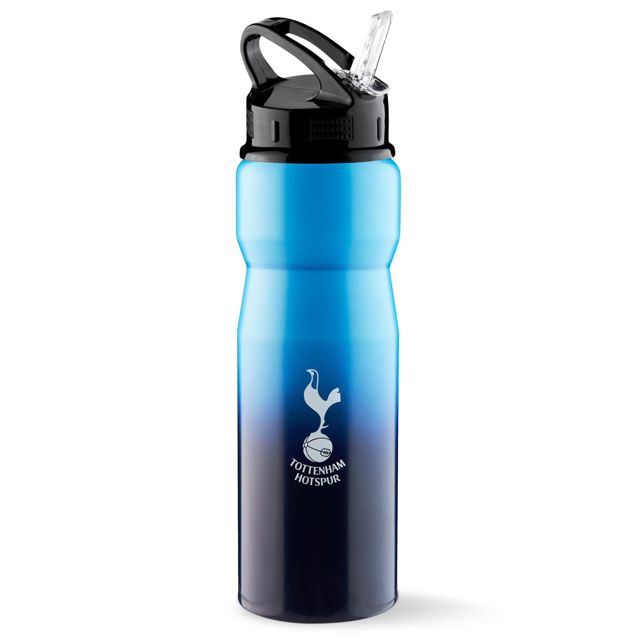 Tottenham Hotspur FC Water Bottle with Straw - Metal Water Bottle for Football Fans Sports Work Gym Spurs Gifts for Men