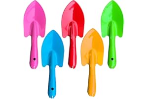 Trounistro 5 Pack Mini Trowel Set Metal Garden Hand Shovel Garden Tools for Flower Soil Planting Digging Transplanting Light Duty Tools