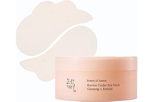 Beauty of Joseon Revive Under Eye Patch Retinal Ginseng for Puffy Under Eye Bag Masks Collagen Peptide Korean Skincare for Women and Men, 60 Sheets 30 Pairs