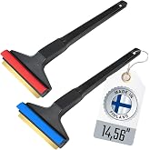 Car Ice Scraper Brass Blade 14,5 inch 2 Pack Ice Scraper Long Handle Ice Scraper for Car Snow Scraper Ice Scrapers for Car Windshield Original Murska Europe (2-Pack L&amp;P A055 Random Color)