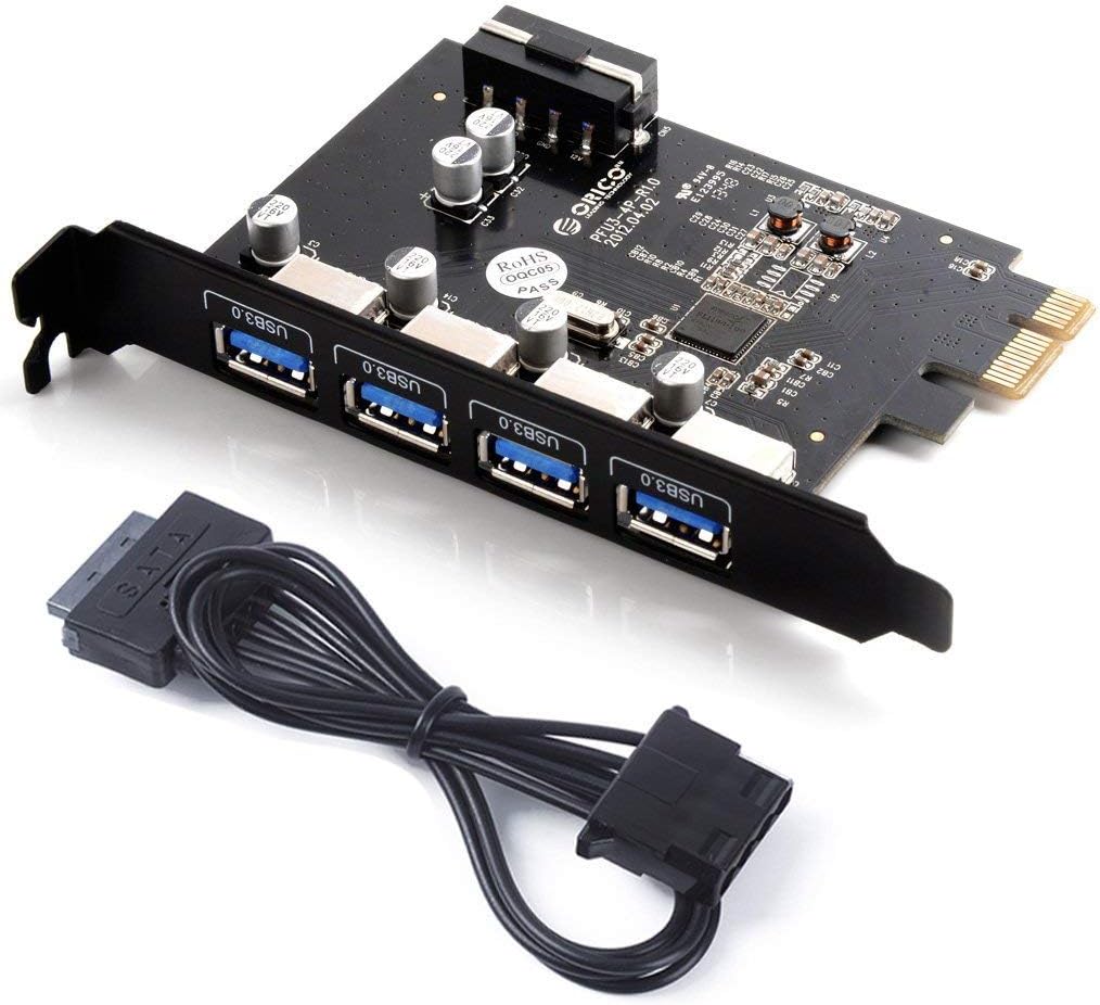 ORICO PCI Express 4Port USB 3.0 Erweiterungskarte mit Amazon.de
