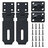 Alise 2pcs Door Locks Hasp Latch,4 Inch SUS 304