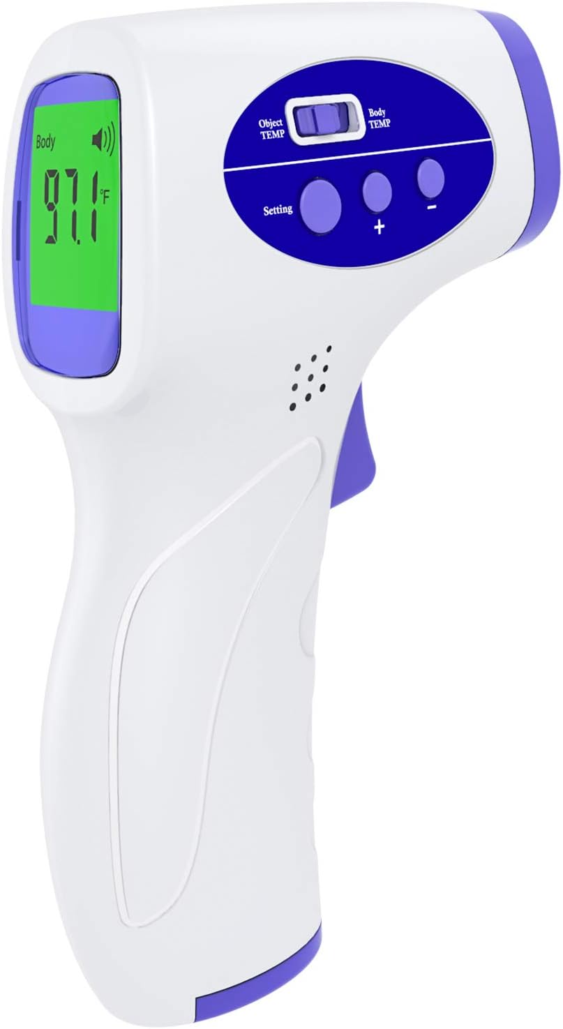 [Fast Delivery] Non-Contact Infrared Forehead Thermometer, Forehead Temperature Gun, Ear Temperature Gun with Fever Alarm and Accurate Instant Results