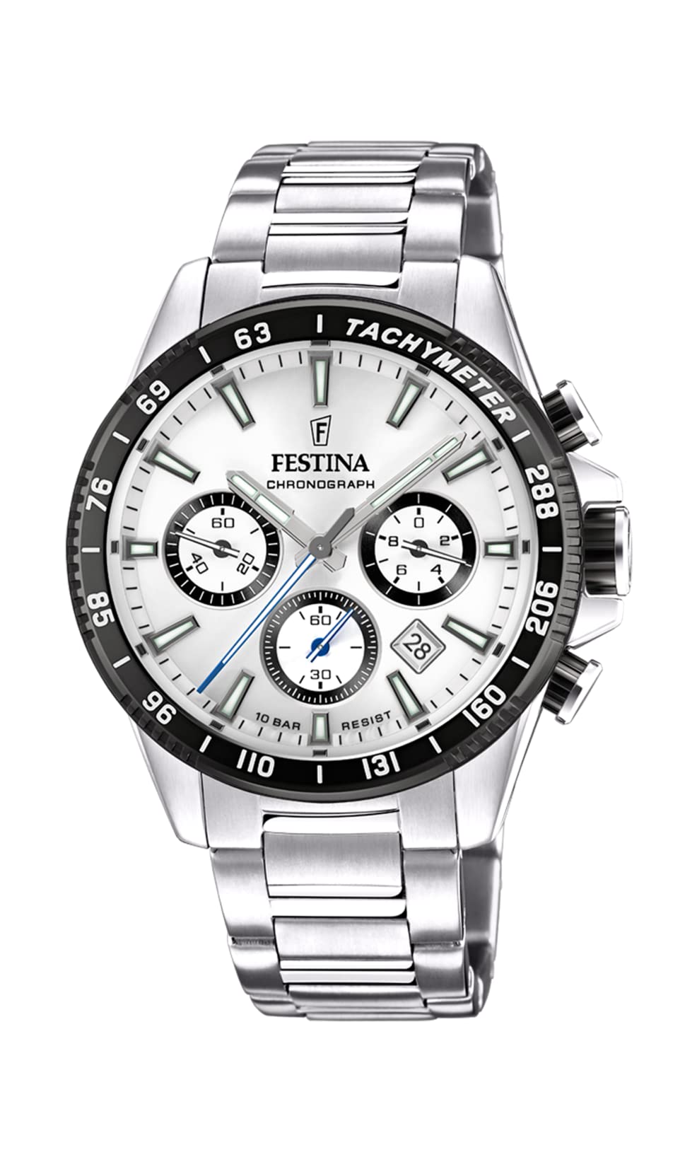 Festina Chronograph Watch with Stainless Steel Bracelet F20560/1