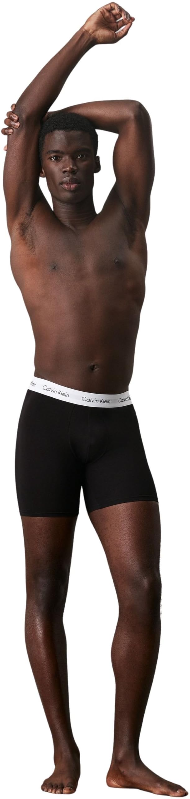 Calvin Klein Herren 3er Pack Boxershorts Briefs Boxer Brief Stretch, Schwarz (Black), L 5