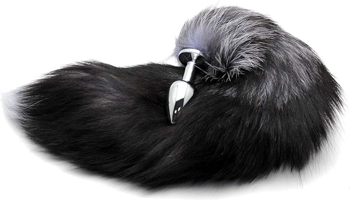 Plugs Blockage ES Blockage Plugs Stainless Steel Faux Fox Tail Unisex Funny Product Blockage Plug Insert Stopper Gift