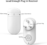 SECRUI Wireless Doorbell 300M IP55 Waterproof Battery Operated 52 Melodies view 2