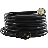 Conntek 1450SS2-15 50 Amp Temp Power Generator Cord, 15 Feet, Black