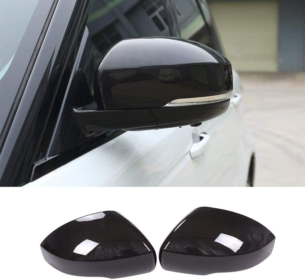 YIWANG ABS Car Side Rearview Mirror Cover Trim 2Pcs For Evoque 2016