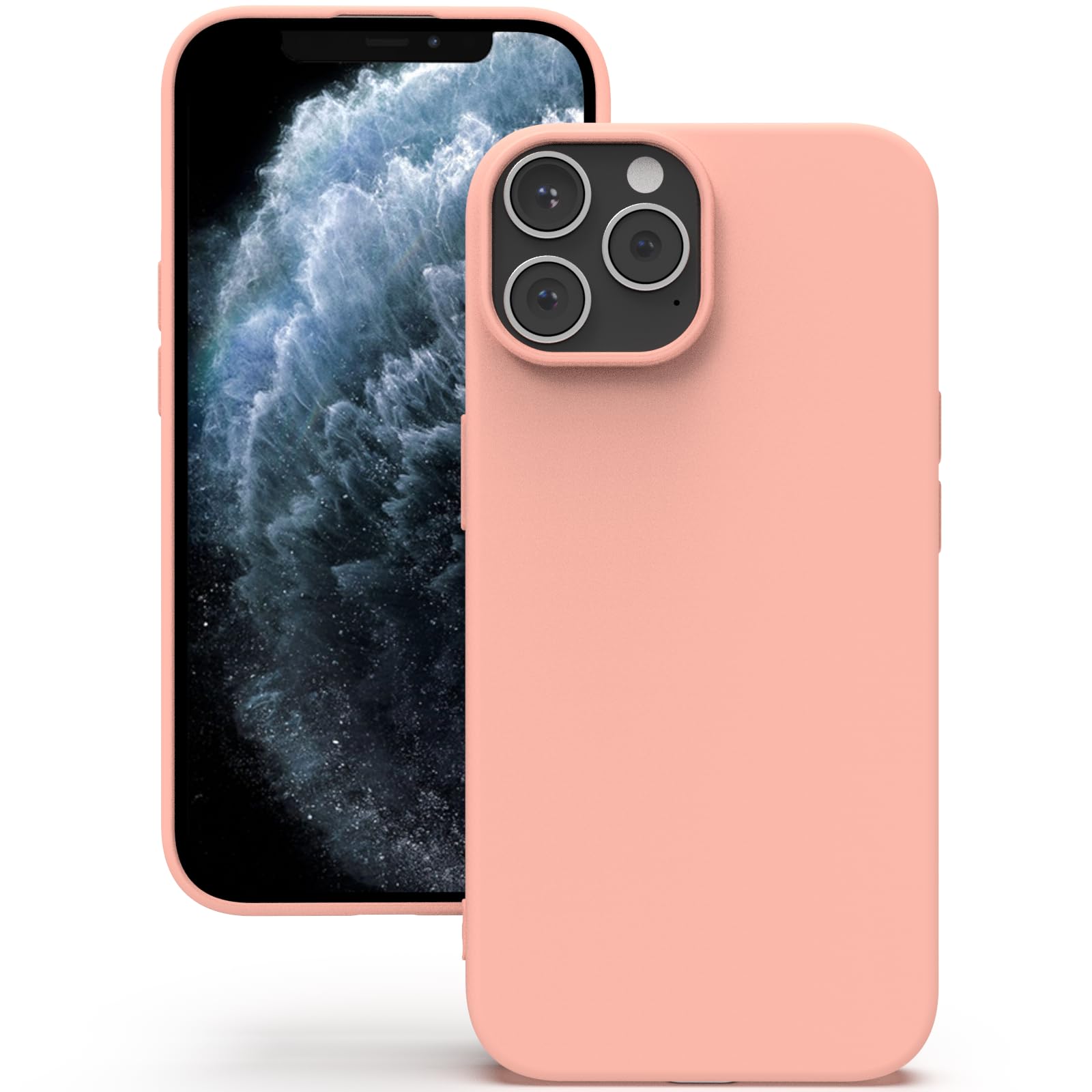 YATWIN Silicone Case for iPhone 11 Pro Max, Soft-Touch, Shockproof, DustProof, Antiskid Full Body Armour Phone Cover for Apple iPhone 11 Pro Max - Pink