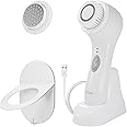 Spa Sciences - NOVA - Cleansing Brush with Bristles & Infusion System – Anti-Aging Facial Exfoliating, Waterproof, and USB Rechargeable