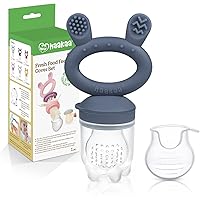 Haakaa Baby Fruit Food Feeder Pacifier | Milk Frozen Set | Silicone Feeder and Teether for Infant Safely Self Feeding, BPA Fr
