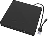 ZZOSRDR USB 3.0 Type-C External CD DVD Drive RW Writer Burner Player Portable view 1